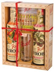 Kitl Gift pack with a glass (Raspberry + Orange) 2x 500 ml
