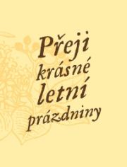 Visačka - Přeji krásné letní prázdniny 