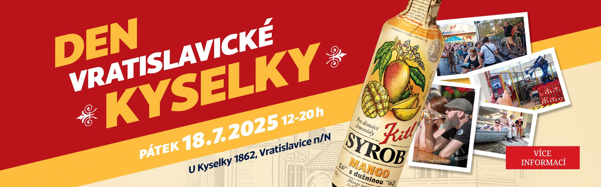Den Vratislavické kyselky 2025 - křest novinky, specialní tramvaj a nabitý program