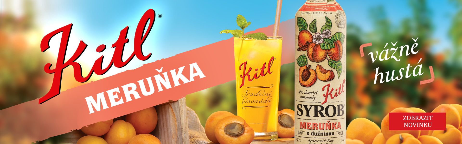 Kitl Syrob Meruňka - vážně hustá