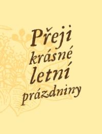 Visačka - Přeji krásné letní prázdniny 