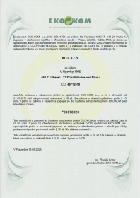 Osvědčení EKO-KOM