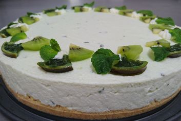 Mint Mojito cheesecake