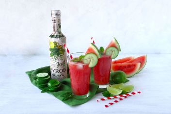 Okurkový mocktail s melounem