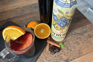 Horká švestka s vínem