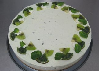 Mátový cheesecake