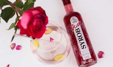 Recept na koktejl Divoká růže s růžovým sirupem Kitl