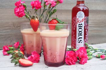 Recept na růžový bubble tea Kitl