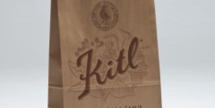 Papírová taška s nápisem Kitl