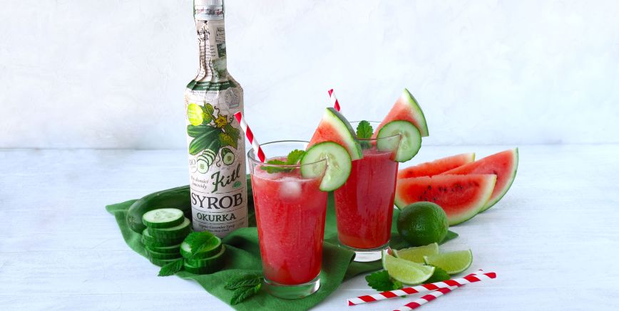 Okurkový mocktail s melounem